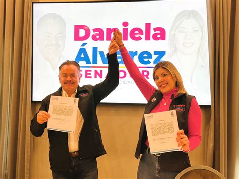 Anuncian Su Registro Como Precandidatos A La Senaduría Daniela Álvarez