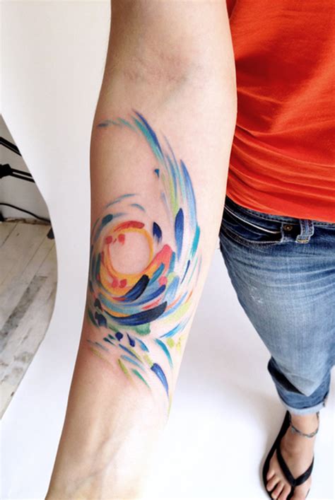 55 Examples Of Watercolor Tattoos Nice Things To Think About With