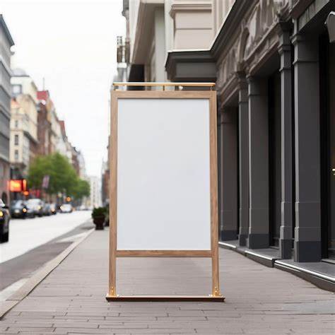 Premium Psd Psd Sidewalk Sign Board Psd Mockup