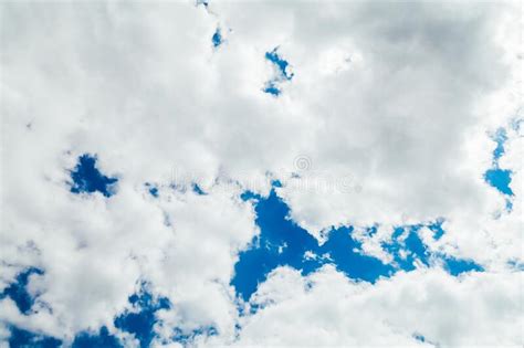 Landscape Blue Sky With Beautiful White Clouds Stock Photo Image Of