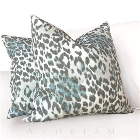 Kravet Bosana Watcheye Leopard Animal Print Pillow Cover Animal Print
