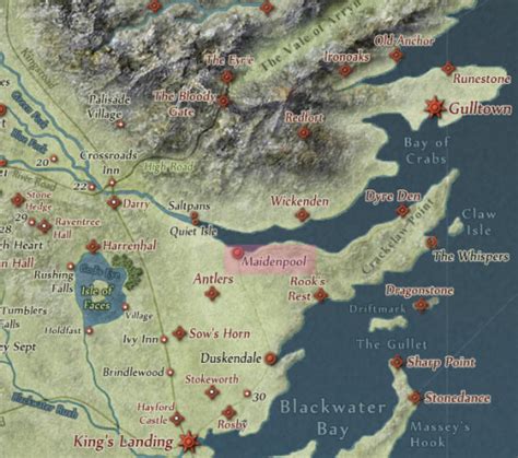 Map Of Westeros Isle Of Faces Maps Of The World
