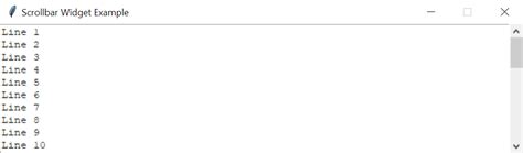 Tkinter Scrollbar Python Tutorials