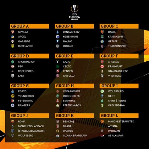 Europa league 2020/2021 schedule, europa league 2020/2021 fixtures, upcoming matches. Liga Europa Groups - La Liga - Home Furniture