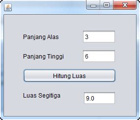 Contoh Program Java Menghitung Luas Segitiga Sembarang Rumus Keliling