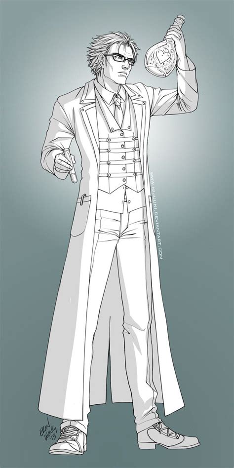 The Scientist By Nijuuni On Deviantart Drawing Poses Character Art