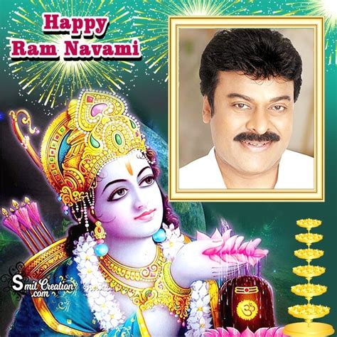 The auspicious time for puja during rama navami festival is from 11:29 am to 01:58 pm. Ram Navami Festival Photo Frame - SmitCreation.com/Photoframe/