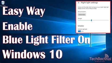 Enable Blue Light Filter On Windows 10 How To Youtube