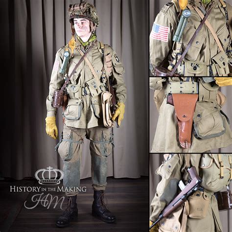 American Paratrooper Combat Uniform Officer 1944 1945 History In