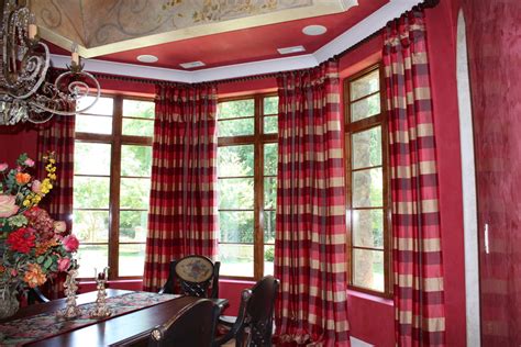 Dramatic Raspberry Dining Room Traditional Dining Room Charlotte
