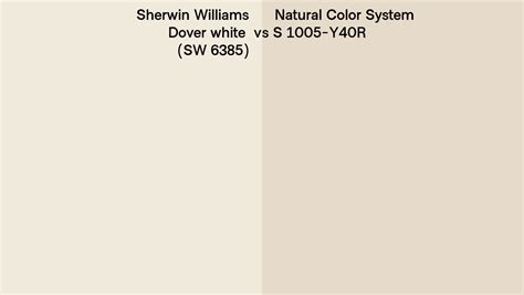 Sherwin Williams Dover White Sw 6385 Vs Natural Color System S 1005