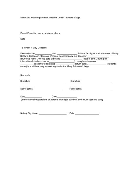 Notarized Letter Templates Sekadaddy