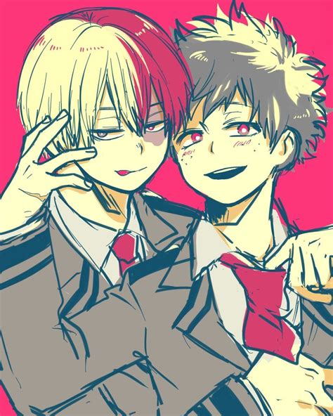 Todoroki Shouto × Midoriya Izuku Personajes De Anime Dibujos Anime