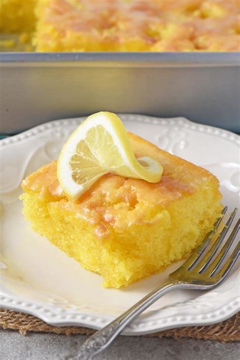 How To Make The Best Lemon Sheet Cake With A Simple Powdered Sugar