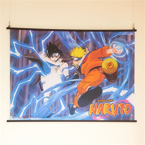 Naruto Rasengan Vs Chidori Wall Scroll Tokyo Otaku Mode Tom