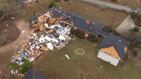 Drone Footage Shows Aftermath Of Deadly Storm In Albany Georgia Nbc News