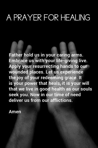 A Prayer For The Sick And Afflicted Our Father Hear My Prayer