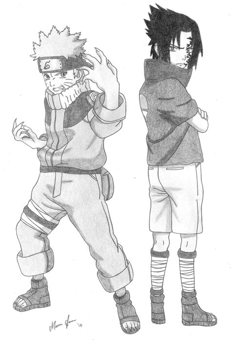 Naruto And Sasuke By Malleymalos On Deviantart