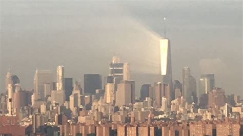 Photos Striking Ray Of Light Beams Off World Trade Center Days Before