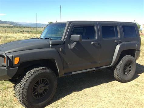 Buy Used 2006 Hummer H3 Matte Black Tons Of Extras With Only 70k