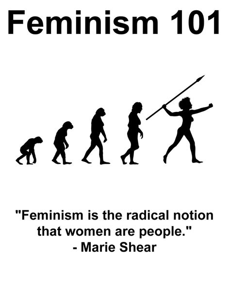 Feminism 101 Poster Feminism Is The Radical Notion That Women
