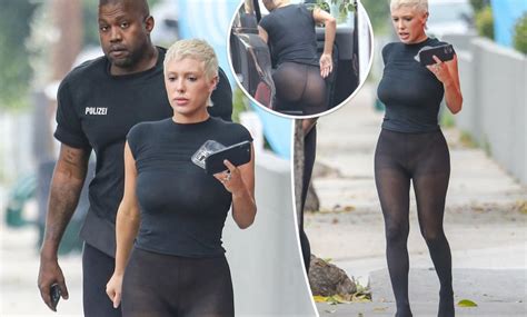 Kanye Wests Wife Bianca Censori Steps Out At Kfc Luncheon Barefoot And Completely Sheer