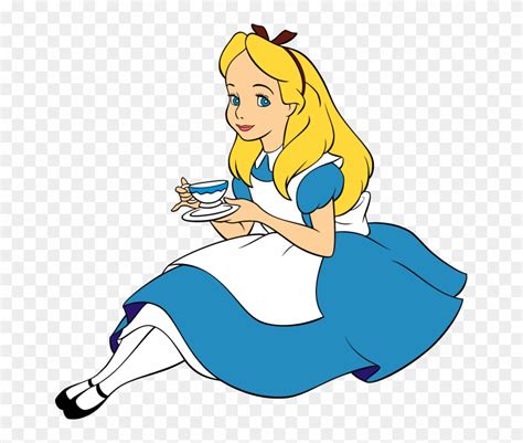 Alice In Wonderland Cartoon White Background Vipdownloadimage