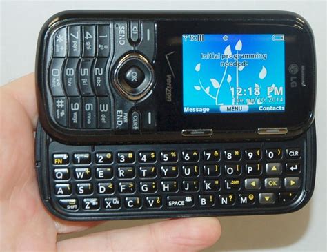 Lg Vn250 Cosmos Verizon Black Cell Phone Slider Full Qwerty 13mp 2g