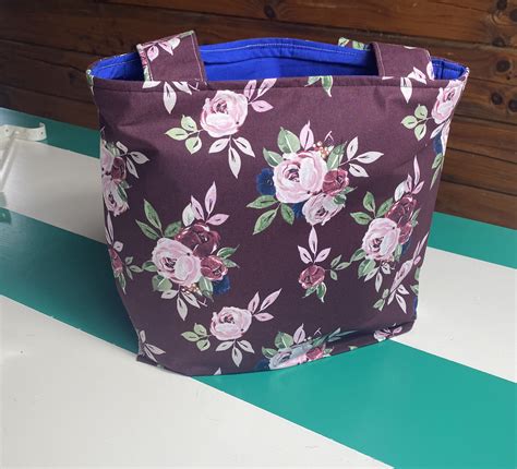 Handmade Fabric Tote Bag For Women Full Lining Shoulder Etsy