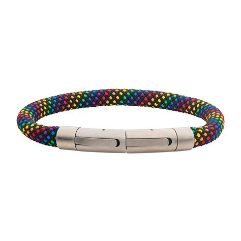 6mm Rainbow Nylon Cord Bracelet Vaden Jewelers