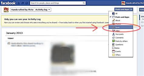 Handcrafted By Picto How To Find Your Spam Folder On Facebook