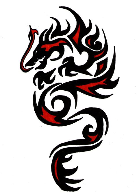Tribal Dragon Tattoo Design Ideas The Xerxes