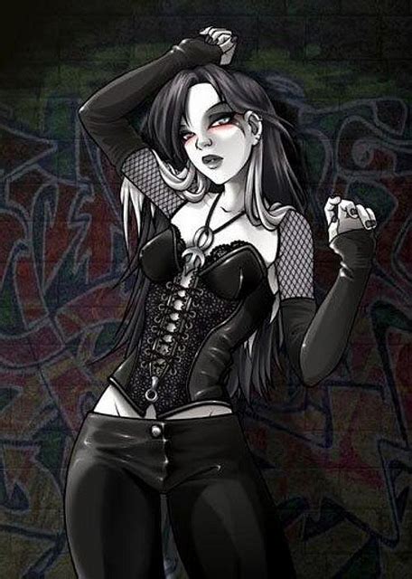 goth gothic anime girl emo anime girl gothic girls arte sexy comic art anime negra gothic