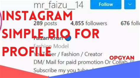 101 ∆ Simple Bio For Instagram Instagram Simple Bio For Profile Opgyan