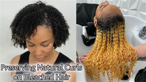 Limit the usage of styling products on bleached and toned hair. Preserving Natural Curls on Bleached Hair - YouTube