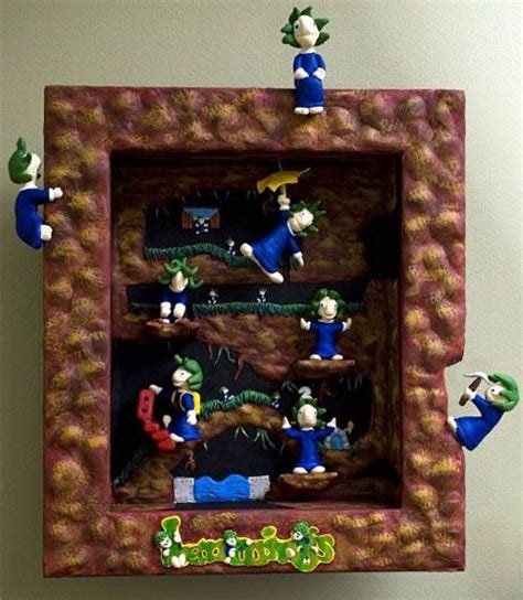 Lemmings Clay Frame Video Game Crafts Frame Crafts