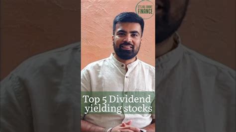 5 Dividend Yielding Stocks Finance Investment Stock Youtube