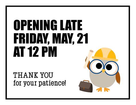 Attention Opening Late May 21 Talcott Library