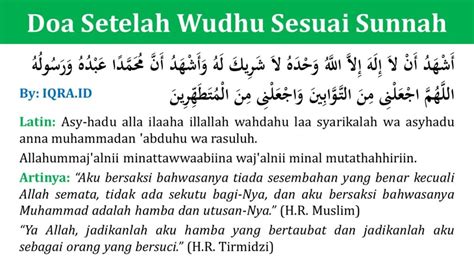Hal ini sesuai dengan apa yang disabdakan oleh rasulullah shallallahu 'alaihi wa sallam, bahwasanya malaikat. Doa Setelah Wudhu Latin dan Artinya Sesuai Sunnah - iqra.id