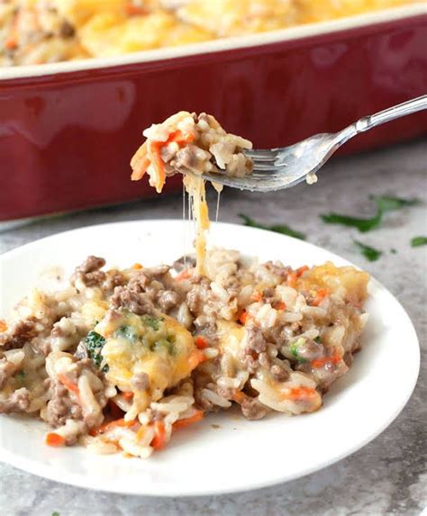 Chopped parsley, grated lemon zest and sour cream, for serving. Cheesy Ground Beef and Rice Casserole with Uncle Ben ...