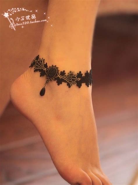 26 Beautiful Ankle Bracelet Designs For Women Ankle Bracelet Tattoo