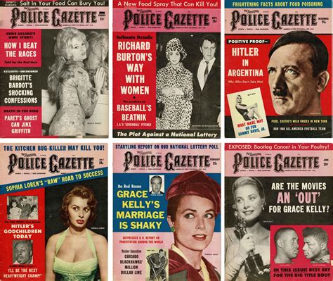 The National Police Gazette The Leading Illustrated Sporting Journal In The World 6 Issues By