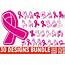 30x Pink Ribbon Bundle Svg Breast Cancer Dripping 378238 