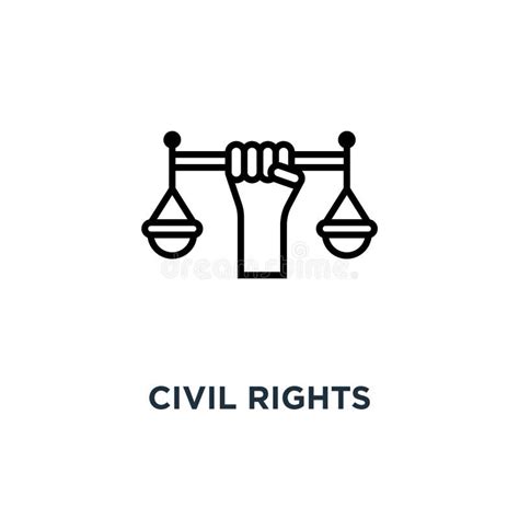 Civil Rights Icon Vector Illustration Stock Vector Illustration Of