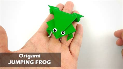 Origami Jumping Frog Step By Step Youtube