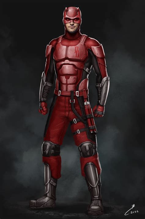 A Little Concept I Made For A New Mcu Daredevil Suit Inspired By A