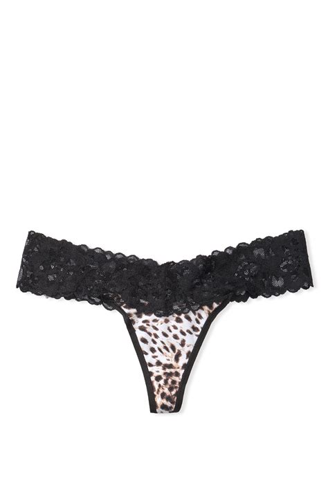 buy victoria s secret lace waist thong panty from the victoria s secret uk online shop