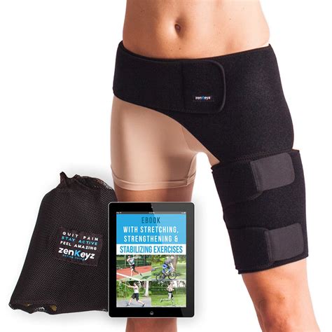Buy Zenkeyz Groin Support And Hip Brace For Men And Women Compression Wrap For Thigh Quad