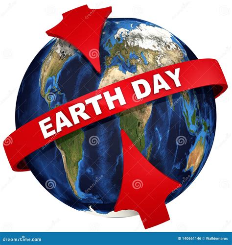 Earth Day Is A Celebration Of The Planet Earth Stock Illustration