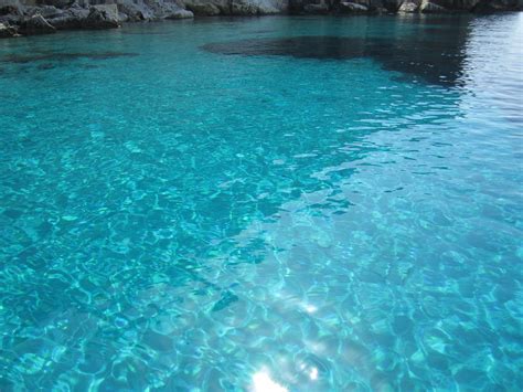 The Water Is Crystal Clear And Blue